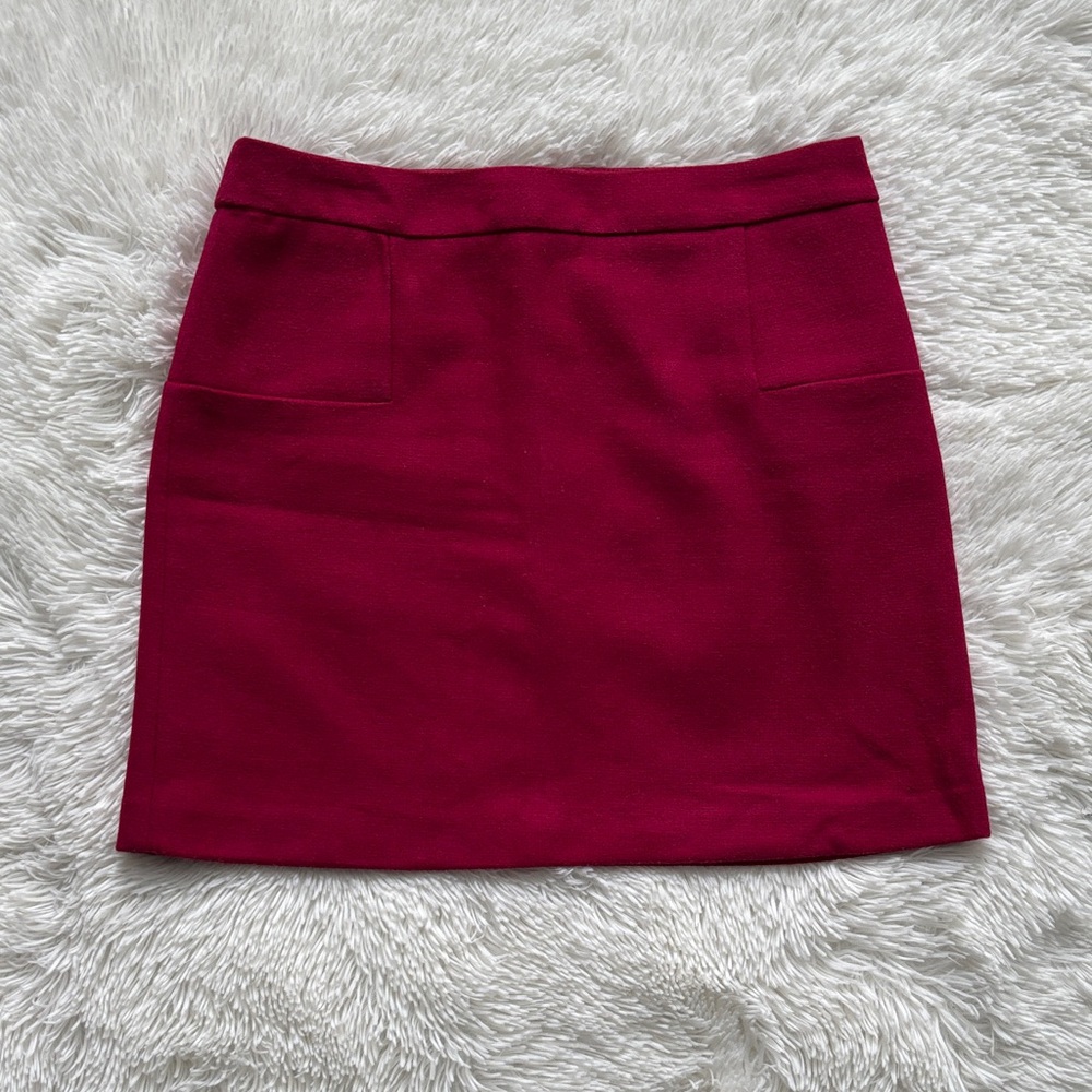 Dalia Collection Rich Raspberry Mini Skirt